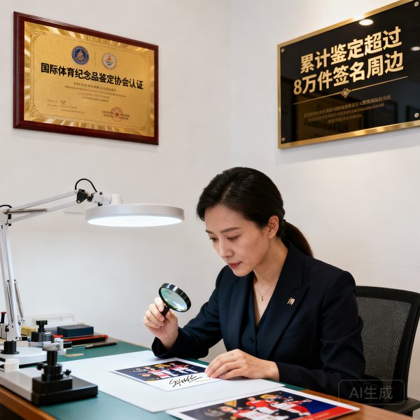 张静，首席鉴定师，持有国际体育纪念品鉴定协会认证，累计鉴定超过8万件签名周边